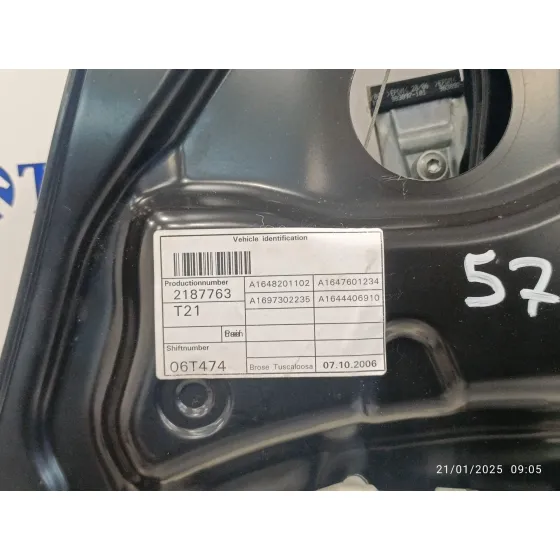 Elevalunas Trasero Derecho para Mercedes-Benz Clase M (W164)