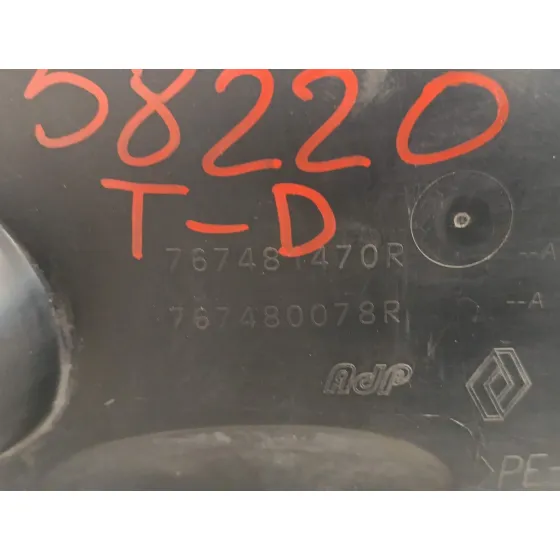 Plastico Paso Rueda Trasero Derecho para Smart Forfour