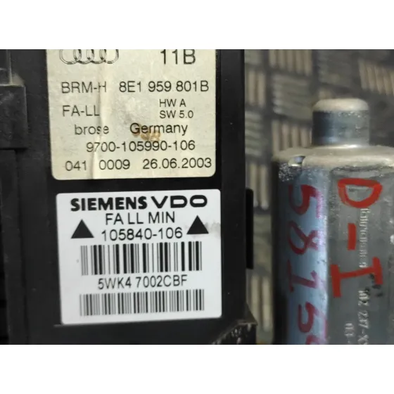Elevalunas Delantero Izquierdo para Audi A4 Avant (8E)