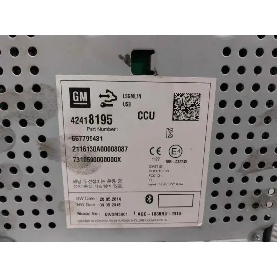Sistema Audio / Radio Cd para Opel Mokka