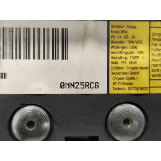 Airbag Delantero Derecho para Chrysler Stratus Cabrio (Jx)