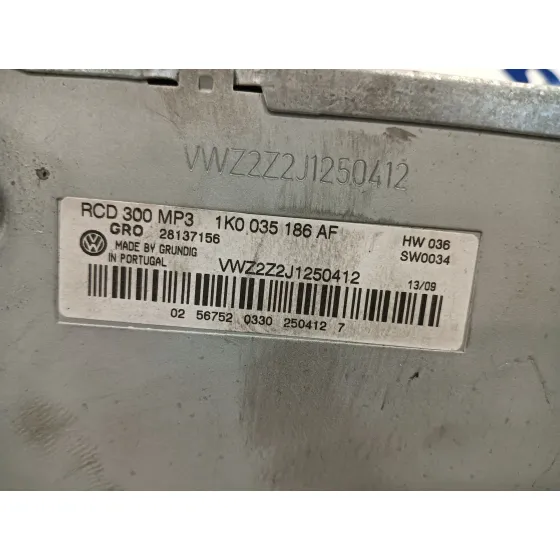 Sistema Audio / Radio Cd para Volkswagen Caddy Ka/Kb (2K)