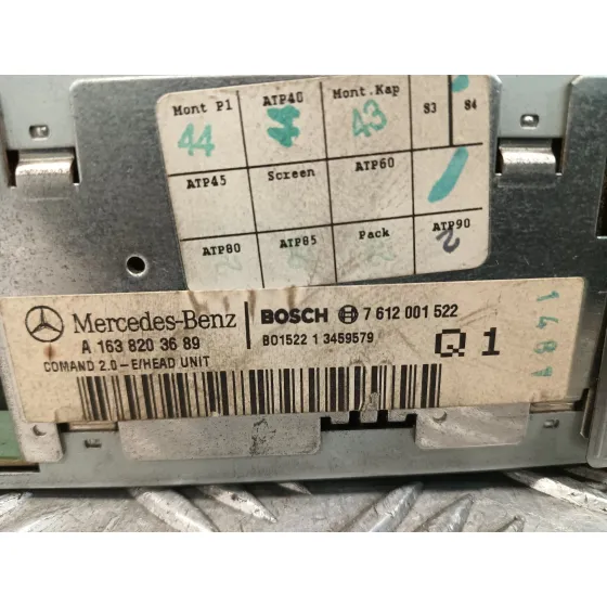 Sistema Audio / Radio Cd para Mercedes-Benz Clase M (W163)