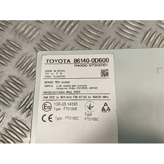 Pantalla Multifuncion para Toyota Yaris (Xpa1F/Mxph11/Chxnbw)