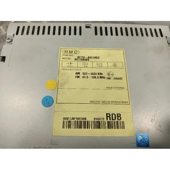 Sistema Audio / Radio Cd para Hyundai I30 (Gd)