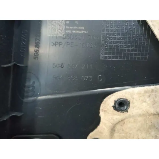 Guarnecido Puerta Trasera Izquierda para Volkswagen Golf Vii Variant (Ba5, Bv5)