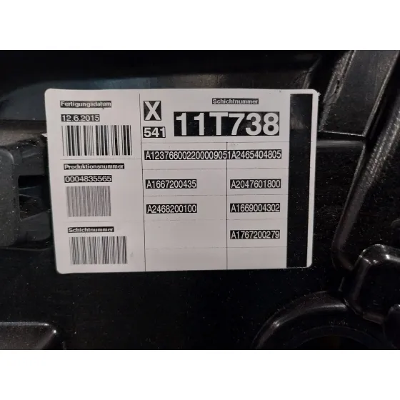 Elevalunas Delantero Derecho para Mercedes-Benz Clase Gla (W156)