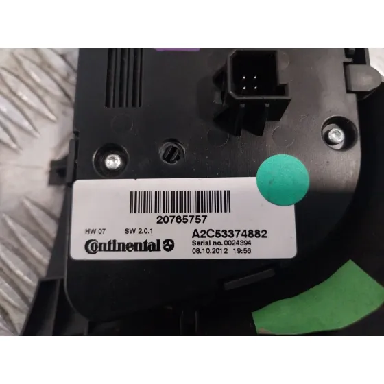 Mando Calefaccion / Aire Acondicionado para Opel Zafira Tourer C Van (P12)