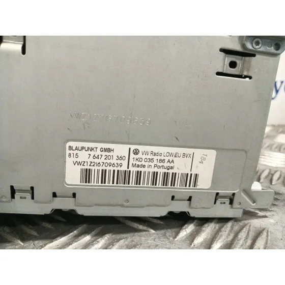 Sistema Audio / Radio Cd para Volkswagen Golf Vi (5K1)