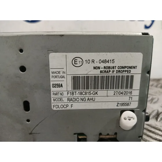 Sistema Audio / Radio Cd para Ford Focus (2014-2018)