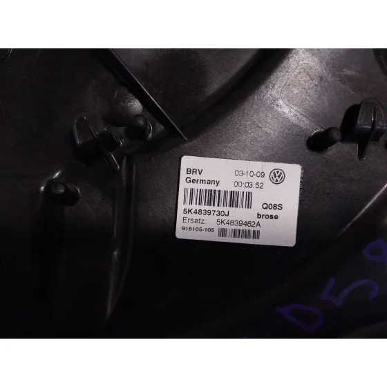 Elevalunas Trasero Derecho para Volkswagen Golf Vi (5K1)