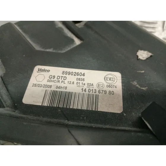 Faro Derecho para Peugeot Expert Tepee (Vf3X_)
