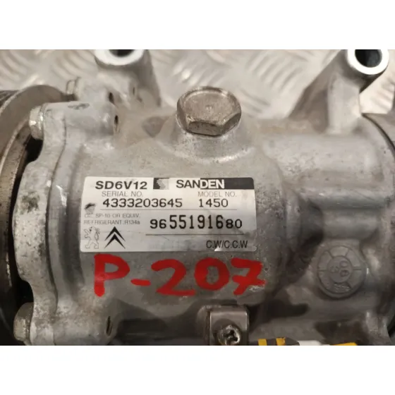 Compresor Aire Acondicionado para Peugeot 207 Sw (Wk_)