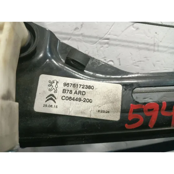 Elevalunas Trasero Derecho para Citroën C4 Grand Picasso Ii (Da_, De_)