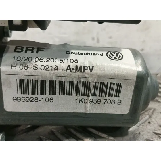 Motor Elevalunas Trasero Izquierdo para Volkswagen Touran (1T1, 1T2)
