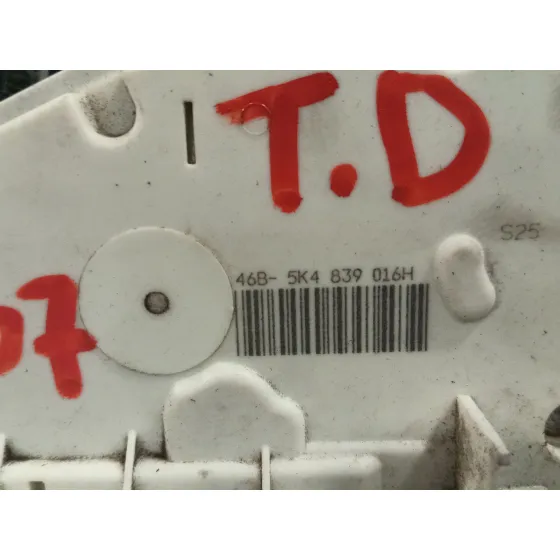 Cerradura Puerta Trasera Derecha para Volkswagen Golf Vi (5K1)