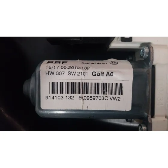 Elevalunas Trasero Izquierdo para Volkswagen Golf Vi (5K1)