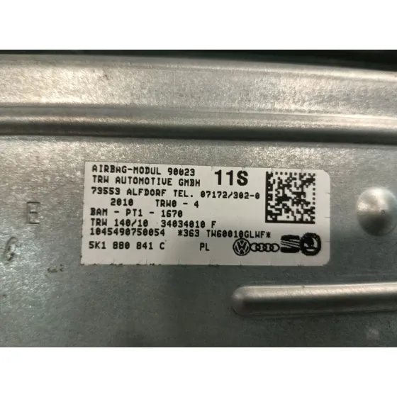 Airbag Rodillas para Volkswagen Golf Vi (5K1)