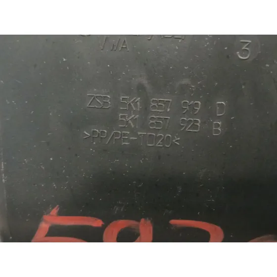 Tapa Exterior Guantera para Volkswagen Golf Vi (5K1)