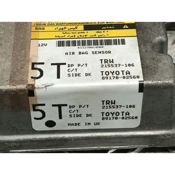 Centralita Airbag para Toyota Auris