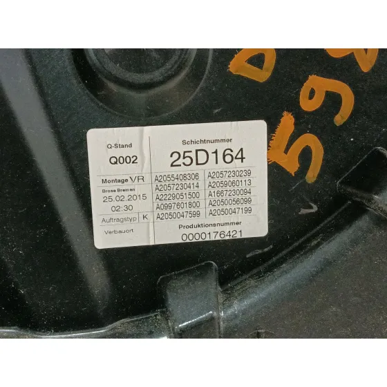 Elevalunas Delantero Derecho para Mercedes-Benz Clase C (W205)