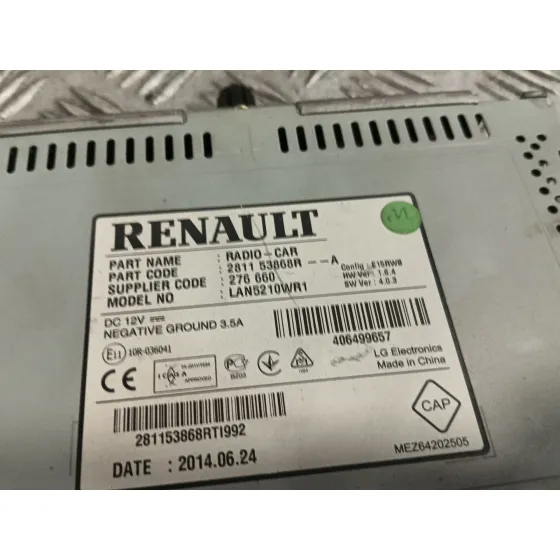 Pantalla Multifuncion para Renault Clio Iv (Bh_)