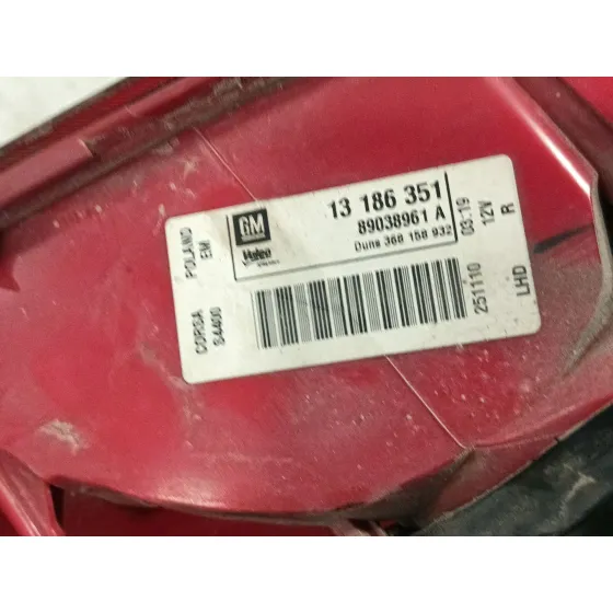 Piloto Trasero Derecho para Opel Corsa D (S07)