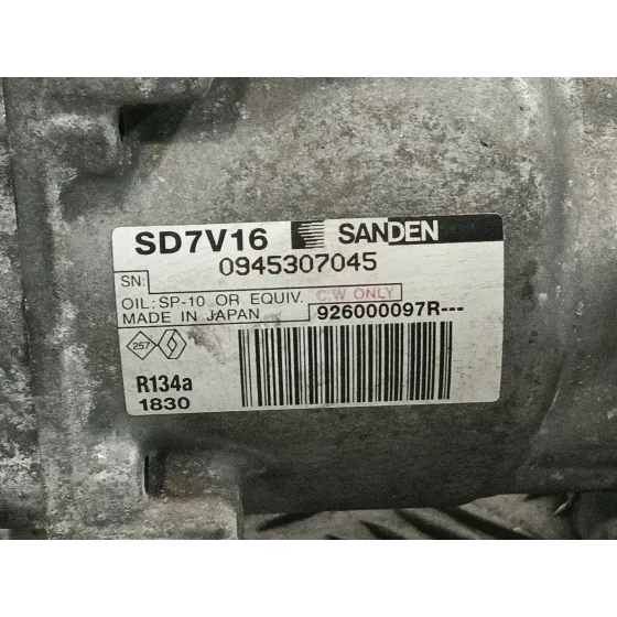 Compresor Aire Acondicionado para Dacia Duster