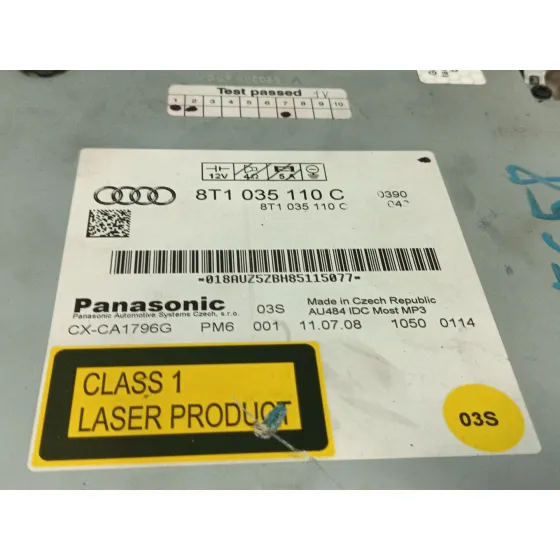Sistema Audio / Radio Cd para Audi A5 (8T3)