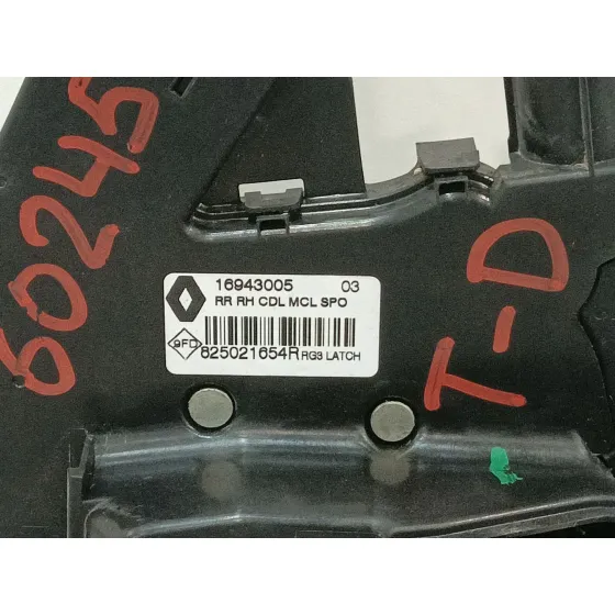 Cerradura Puerta Trasera Derecha para Renault Scenic Iv (J9_)