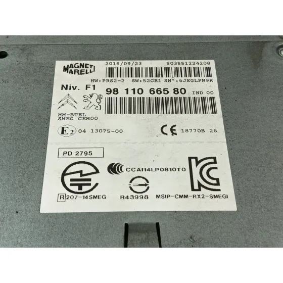 Sistema Audio / Radio Cd para Peugeot 208 I (Ca_, Cc_)