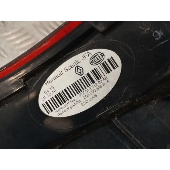 Piloto Trasero Derecho Interior para Renault Scenic Iv (J9_)