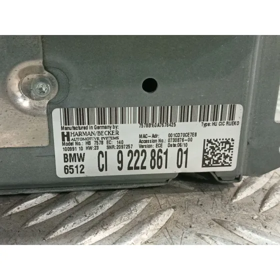 Sistema Audio / Radio Cd para Bmw 1 (E81)