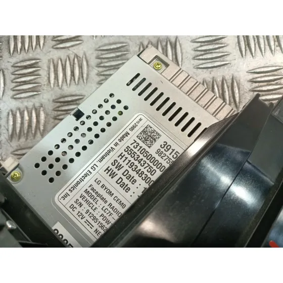 Sistema Audio / Radio Cd para Opel Crossland X / Crossland (P17, P2Qo)
