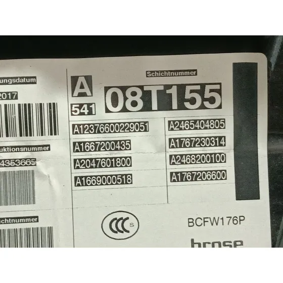 Elevalunas Delantero Derecho para Mercedes-Benz Clase A (W176)