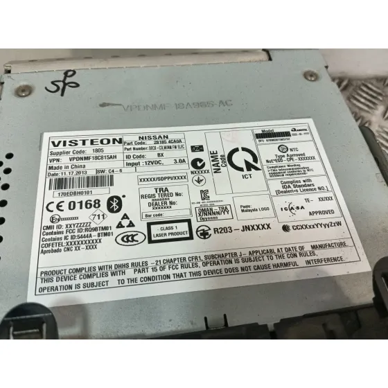 Sistema Audio / Radio Cd para Nissan Qashqai Ii (J11, J11_)