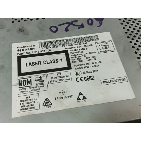 Sistema Audio / Radio Cd para Nissan Pulsar Hatchback (C13)