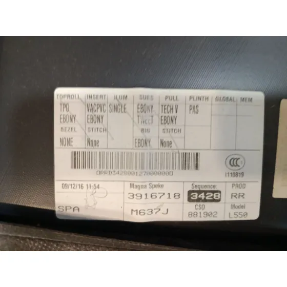 Guarnecido Puerta Trasera Derecha para Land Rover Discovery Sport (L550)