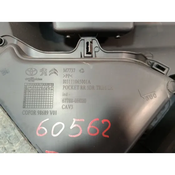 Guarnecido Puerta Trasera Izquierda para Citroën C1 Ii (Pa_, Ps_)