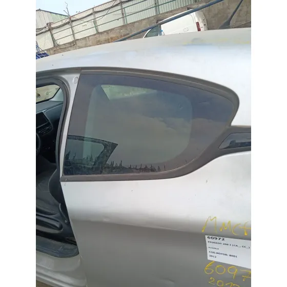 Luna Custodia Trasera Izquierda para Peugeot 208 I (Ca_, Cc_)