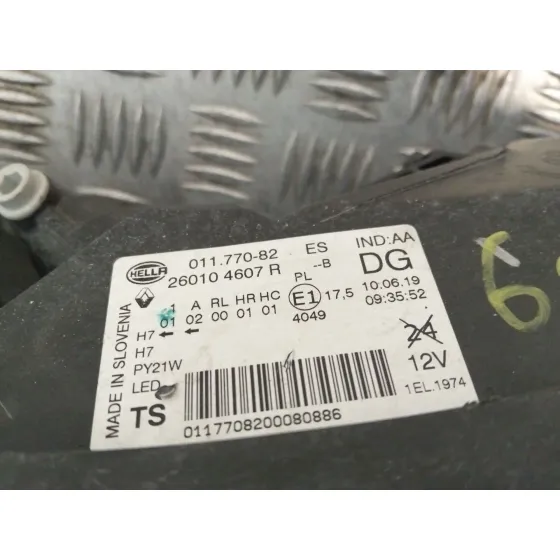 Faro Derecho para Renault Kadjar (Ha_, Hl_)