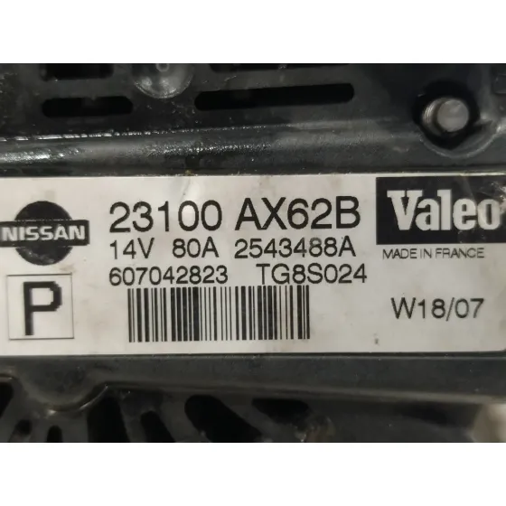 Alternador para Nissan Micra (K12E)