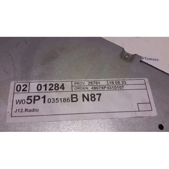 Sistema Audio / Radio Cd para Seat Altea (5P1)