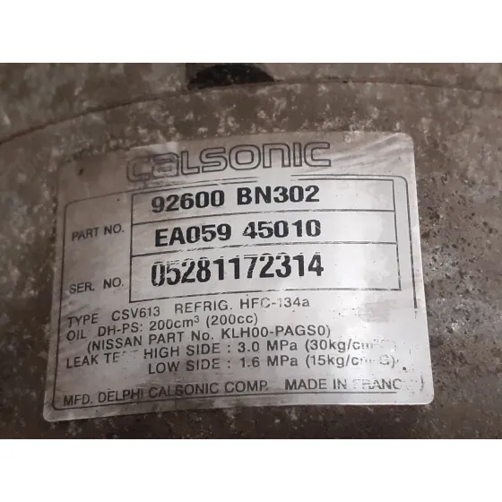Compresor Aire Acondicionado para Nissan Almera (N16/E)