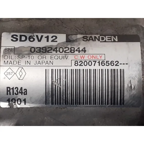 Compresor Aire Acondicionado para Renault Clio Ii Fase Ii (B/Cb0)