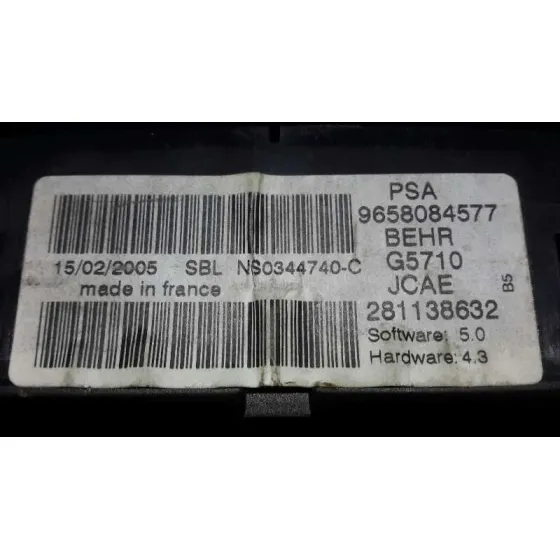 Mando Climatizador para Citroën C4 Berlina
