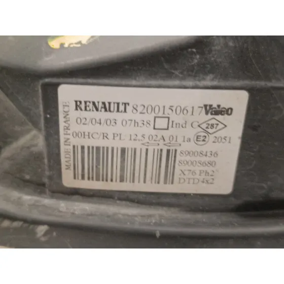 Faro Derecho para Renault Kangoo (F/Kc0)