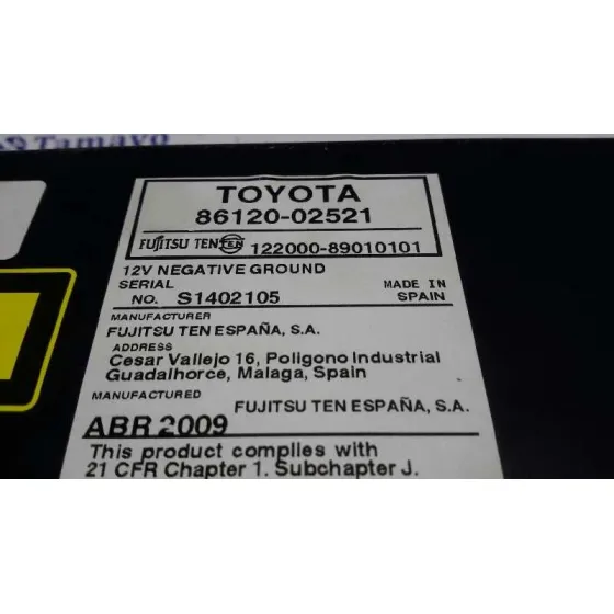 Sistema Audio / Radio Cd para Toyota Auris