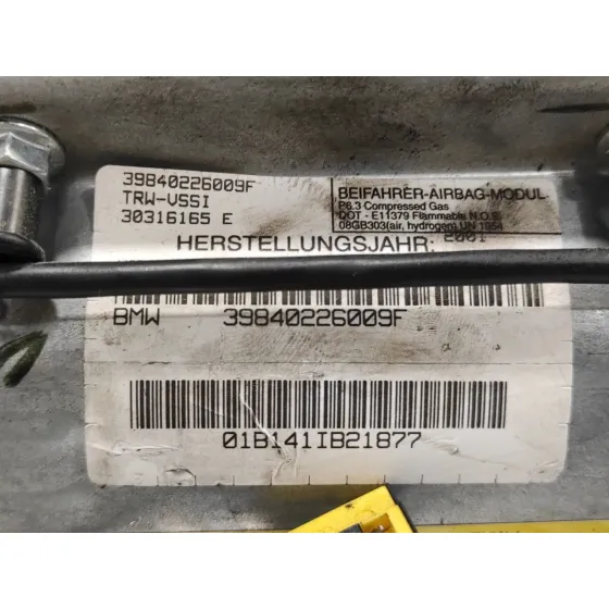 Airbag Delantero Derecho para Bmw X5 (E53)