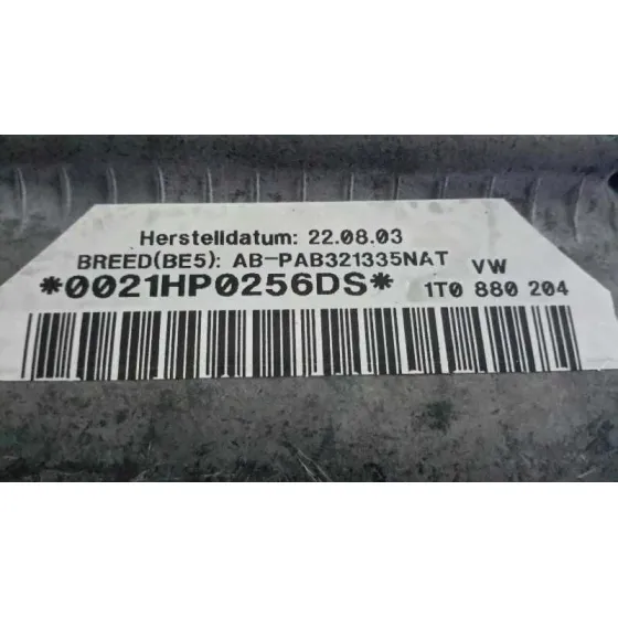 Airbag Delantero Derecho para Volkswagen Touran (1T1)